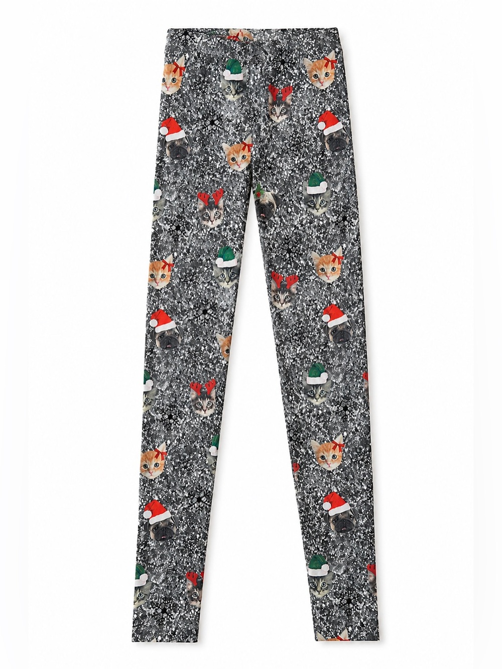NWOT | Christmas Novelty Cat & Pug Holiday Leggings | S/M | MSRP $29
